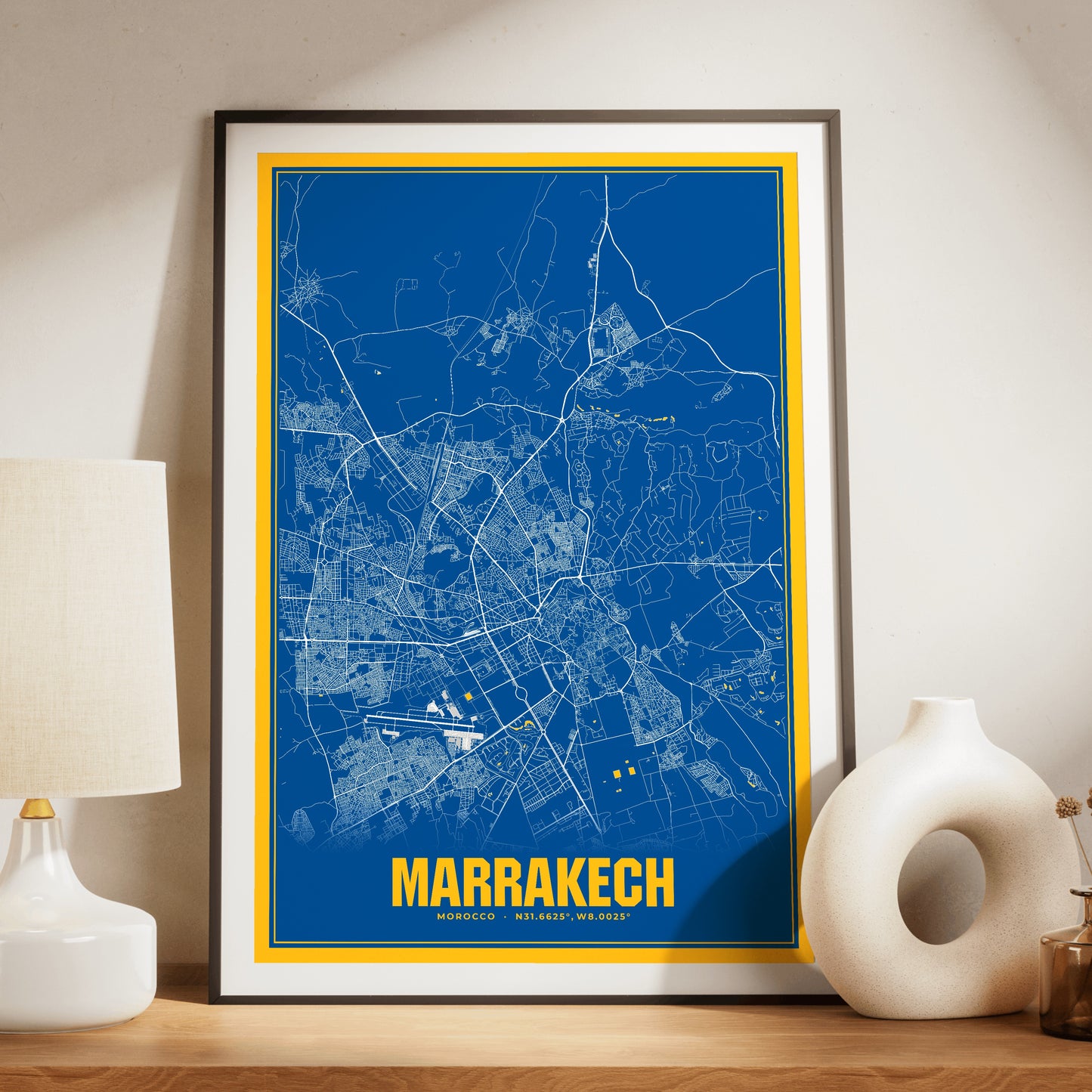 Marrakech Blockbuster Map Poster