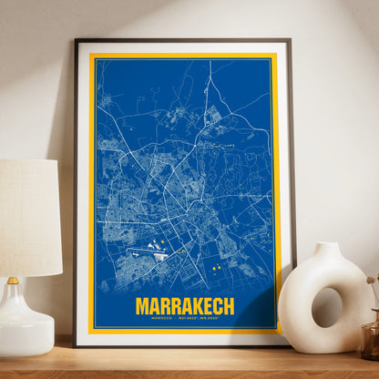 Marrakech Blockbuster Map Poster