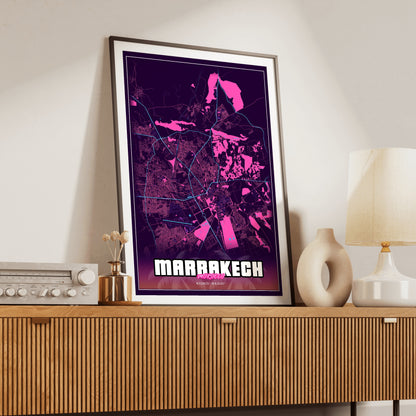 Marrakech GTA Map Poster