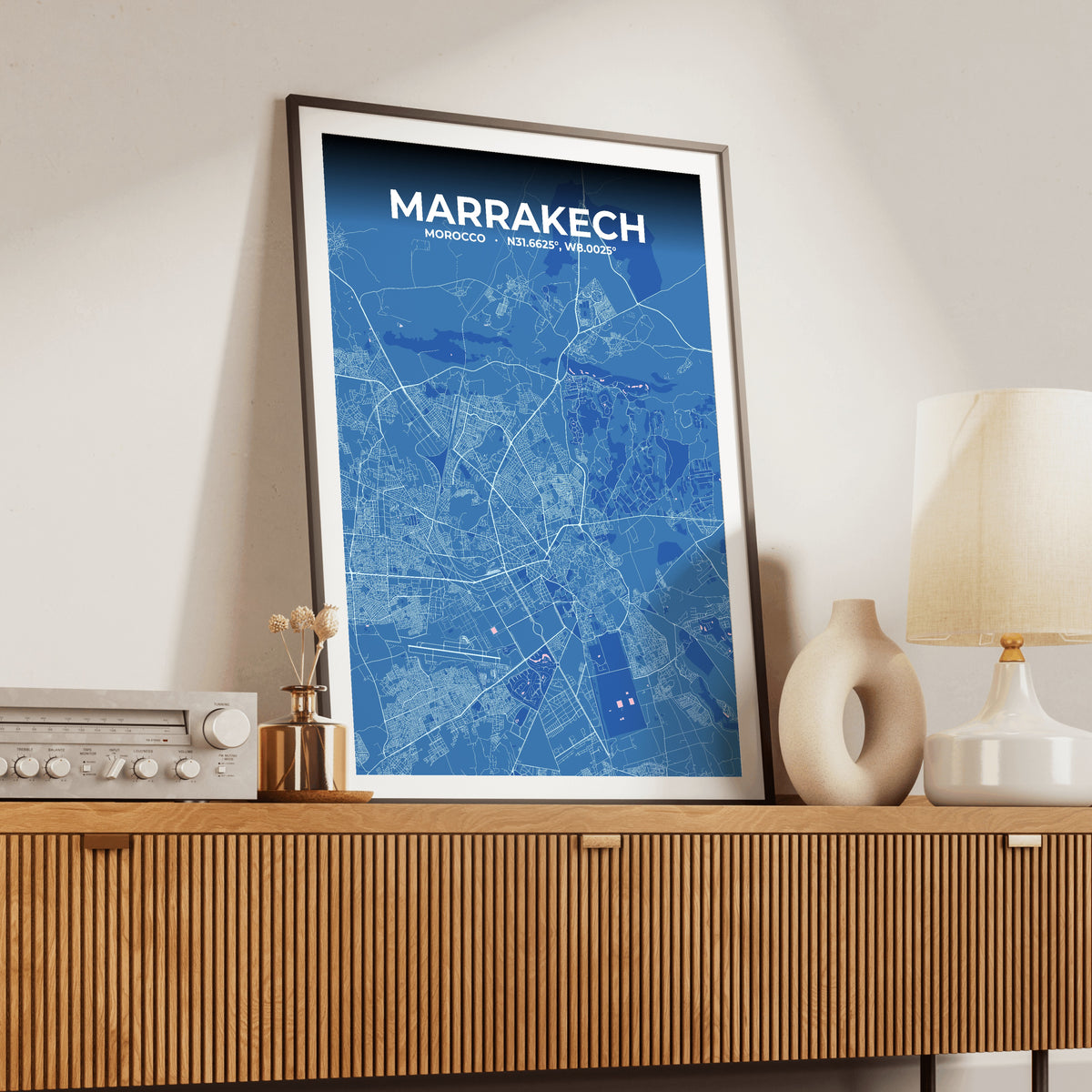 Marrakech Candy Map Poster