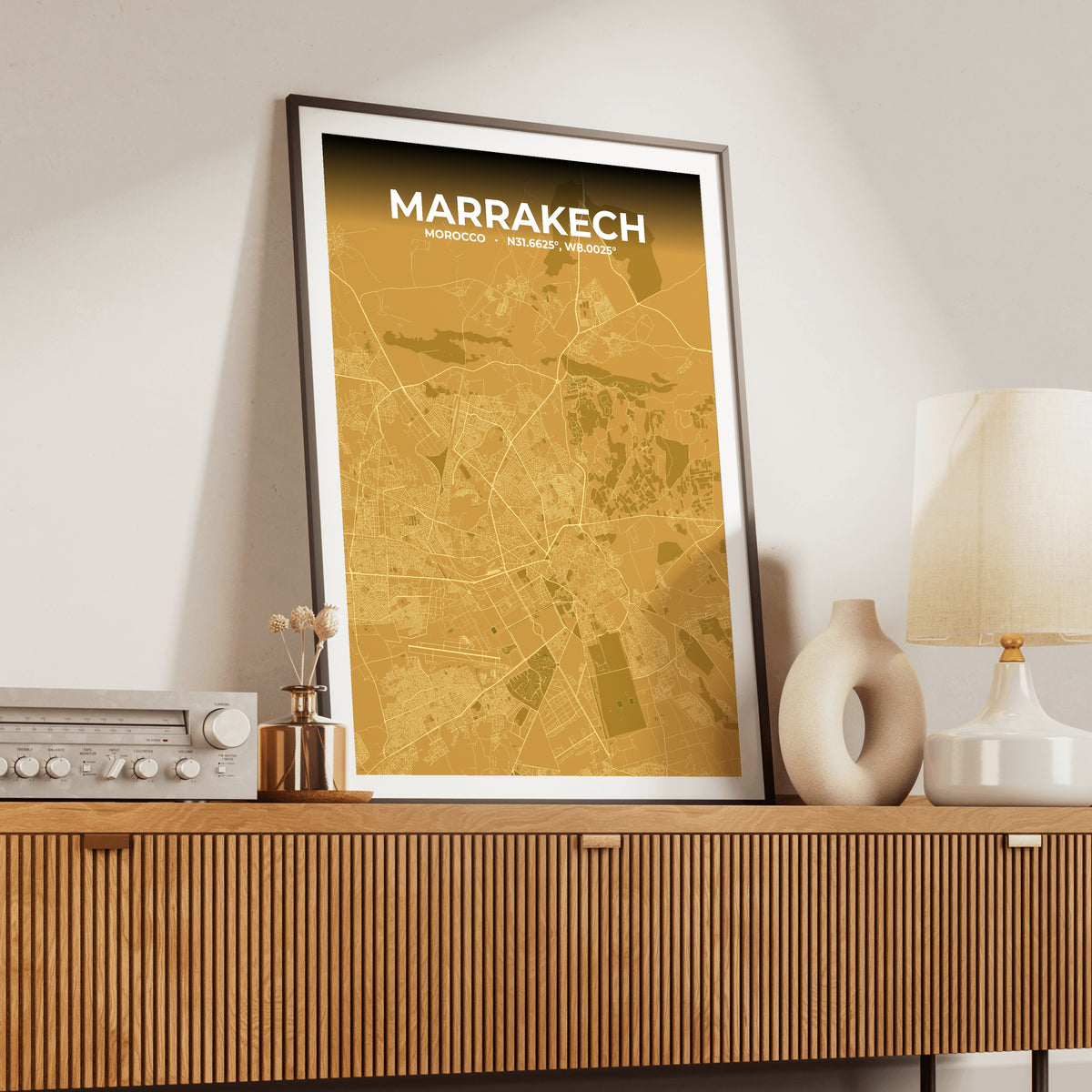 Marrakech Forge Map Poster
