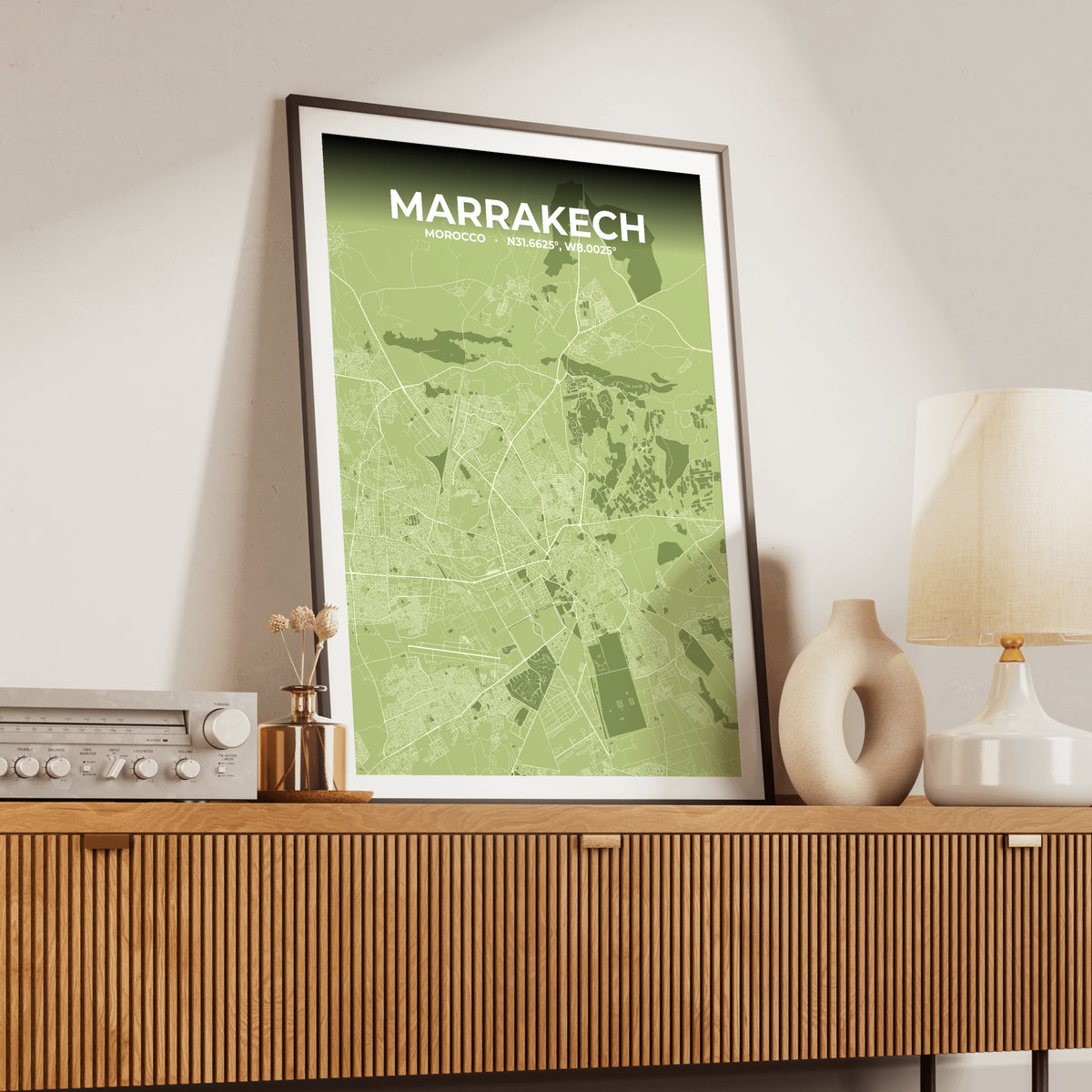 Marrakech Grove Map Poster