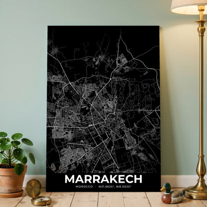 Marrakech Elegant Map Poster