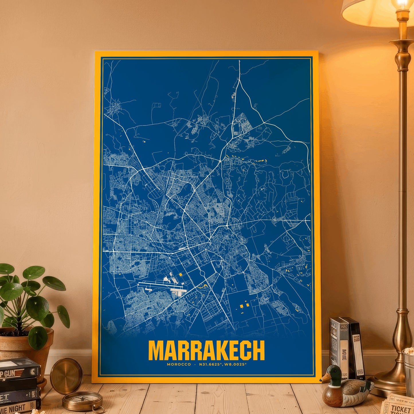 Marrakech Blockbuster Map Poster