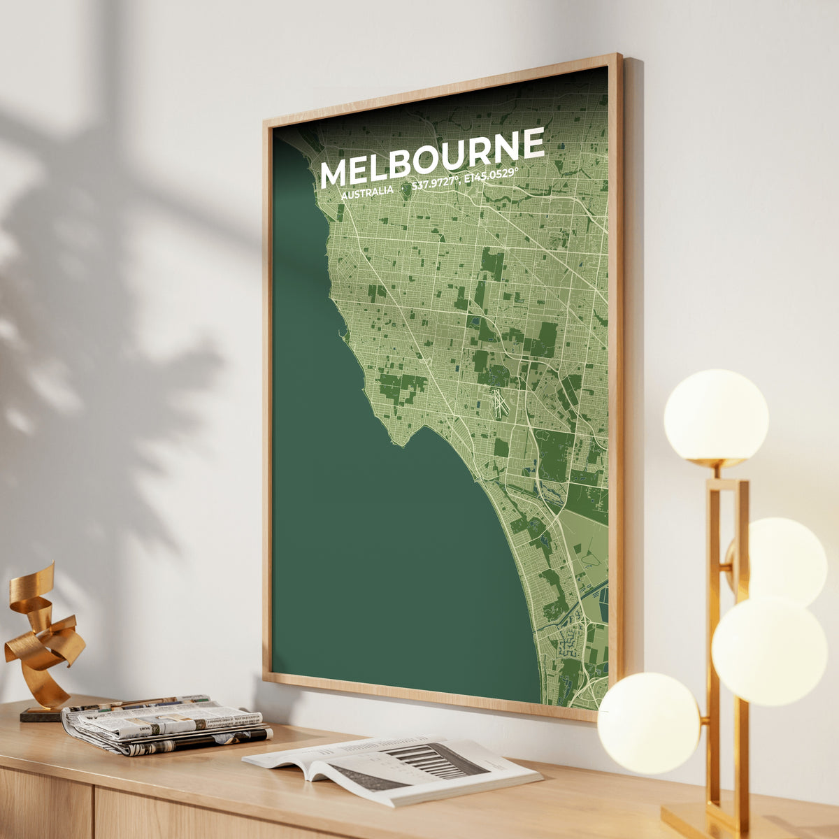 Melbourne Clay Map Poster