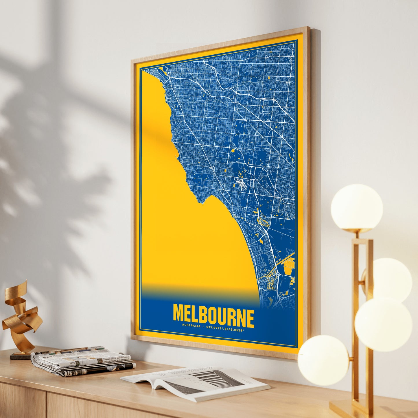Melbourne Blockbuster Map Poster