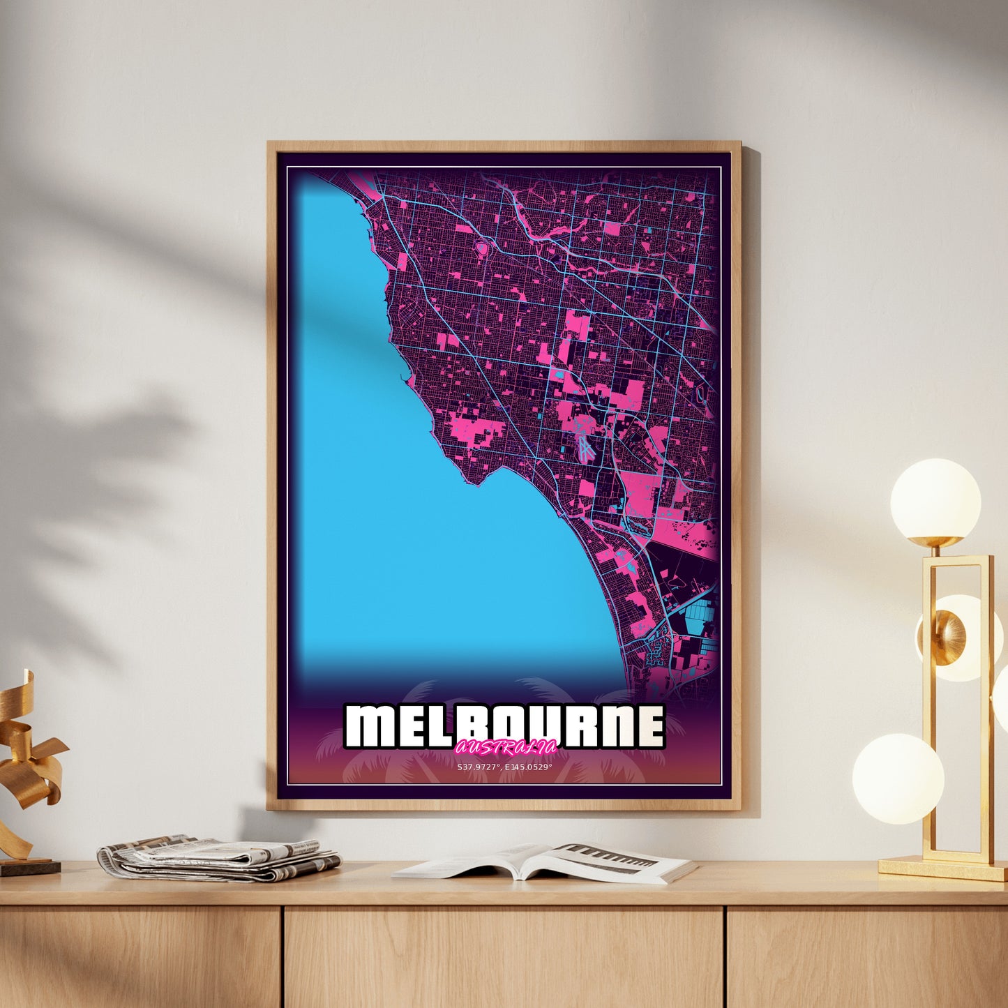 Melbourne GTA Map Poster