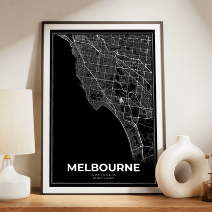 Melbourne Modern Map Poster
