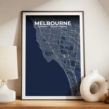 Melbourne Anchor Map Poster