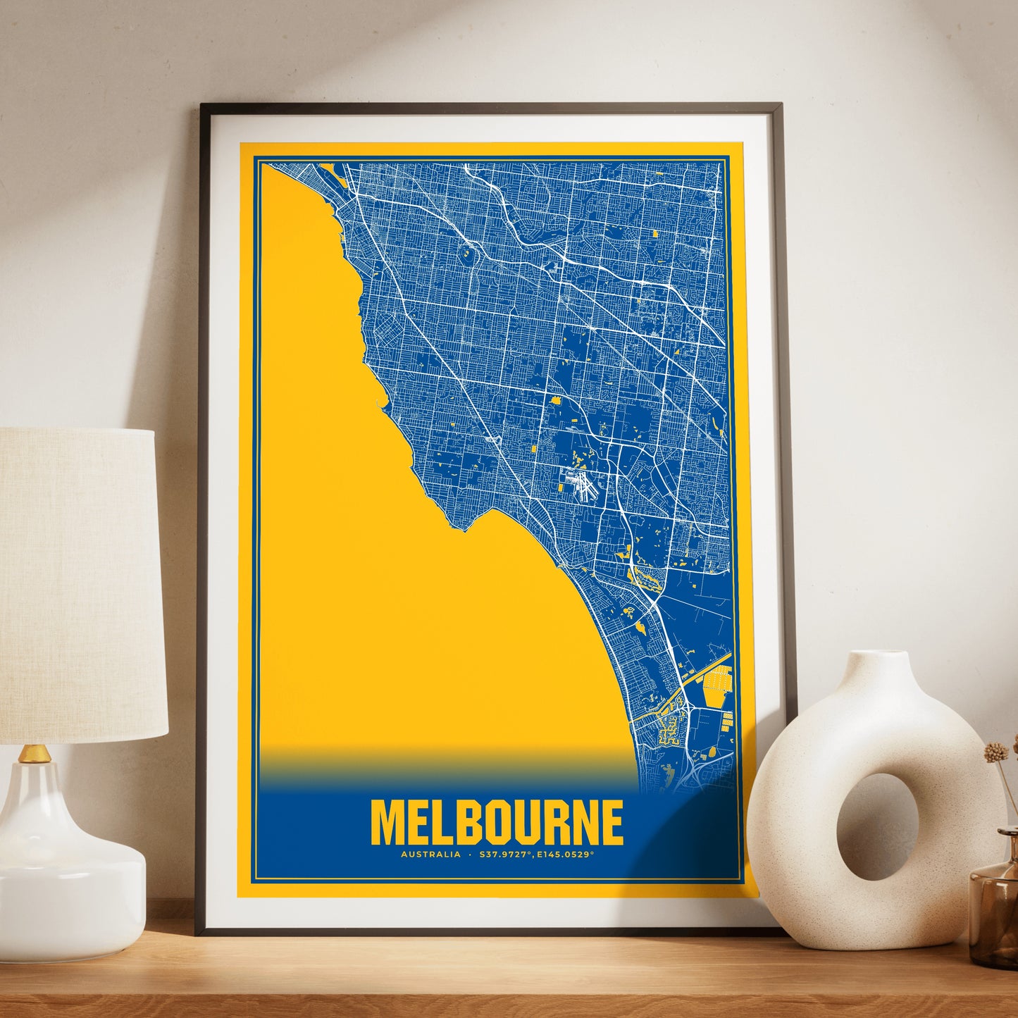 Melbourne Blockbuster Map Poster