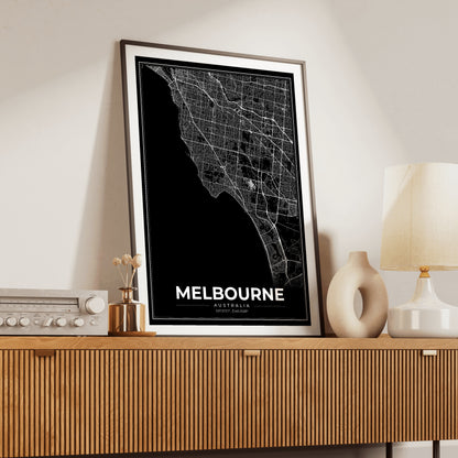 Melbourne Modern Map Poster