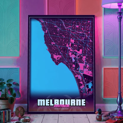 Melbourne GTA Map Poster