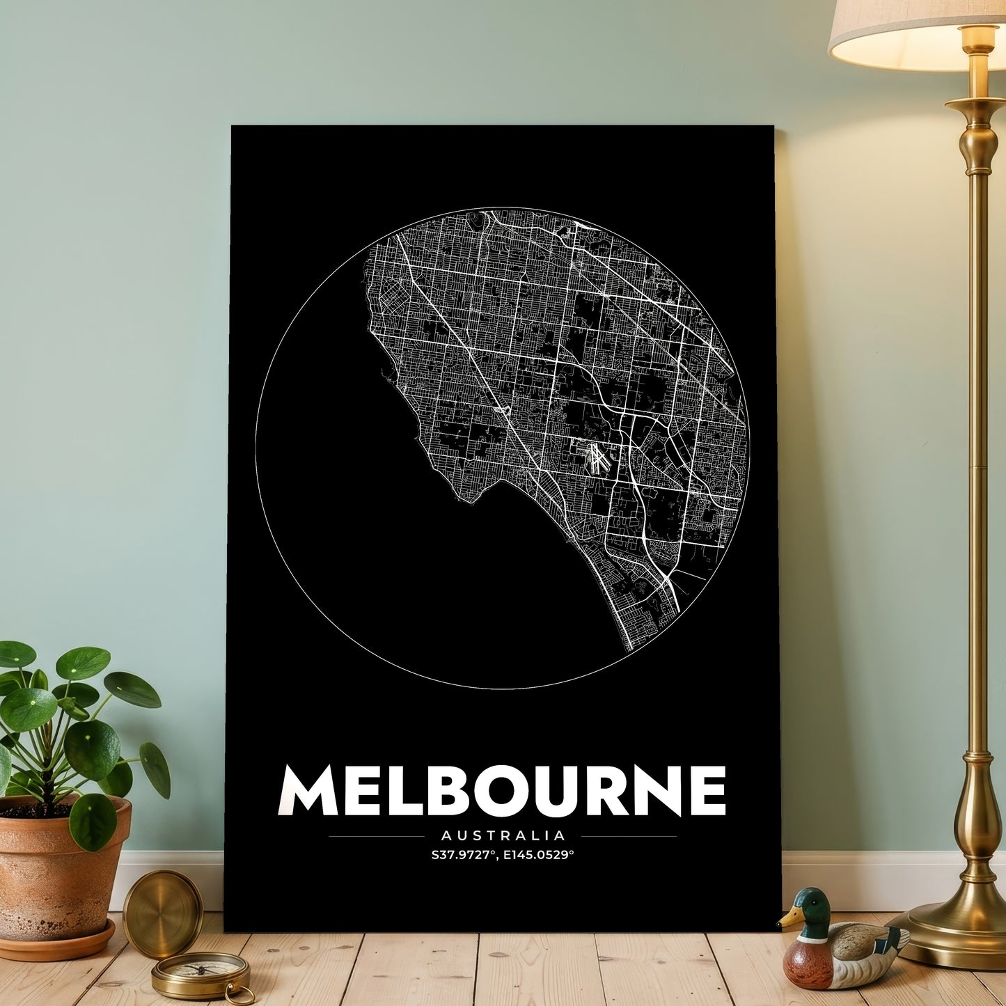 Melbourne Spot Map Poster