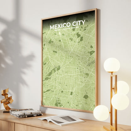 Mexico City Grove Map Poster