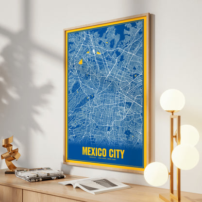 Mexico City Blockbuster Map Poster