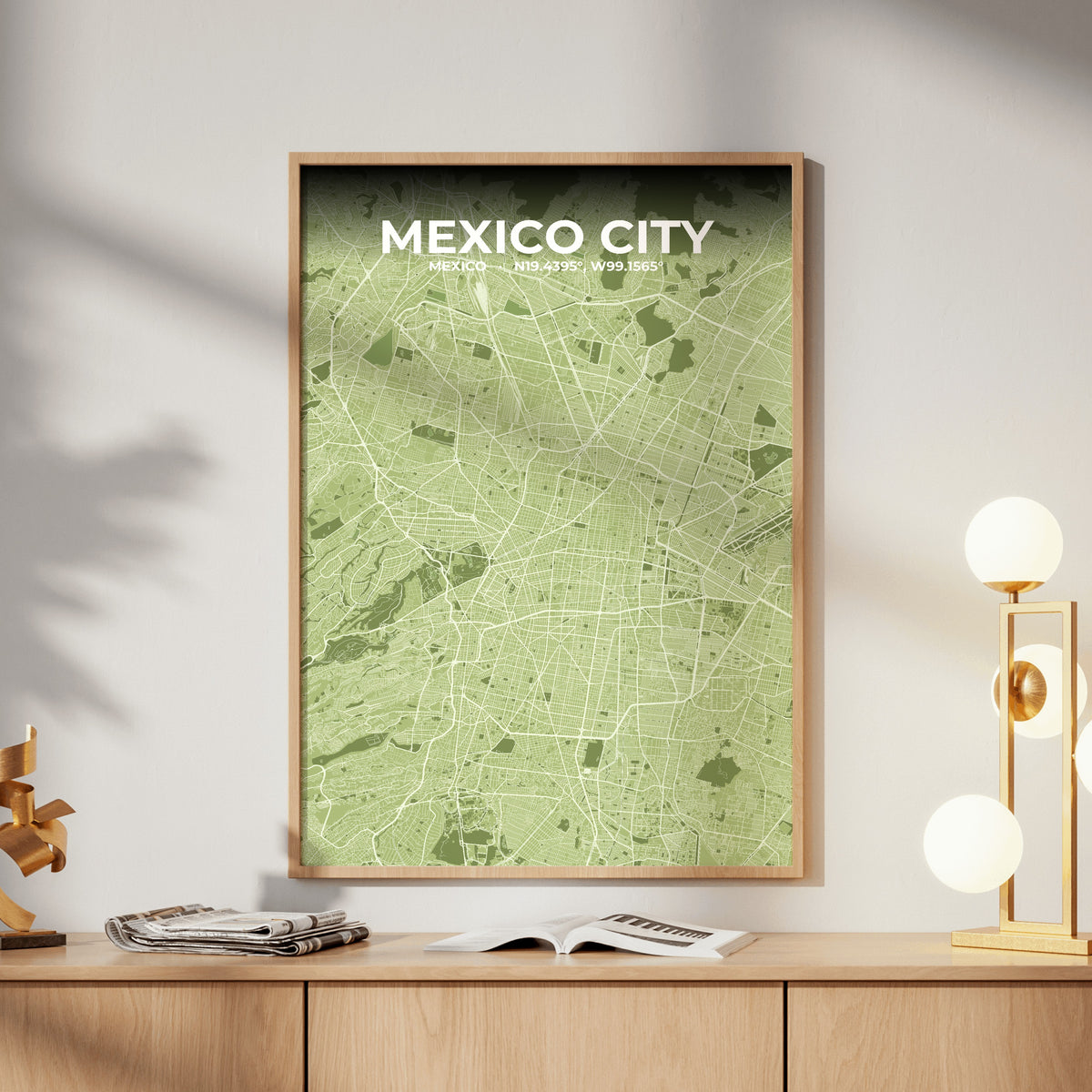 Mexico City Grove Map Poster