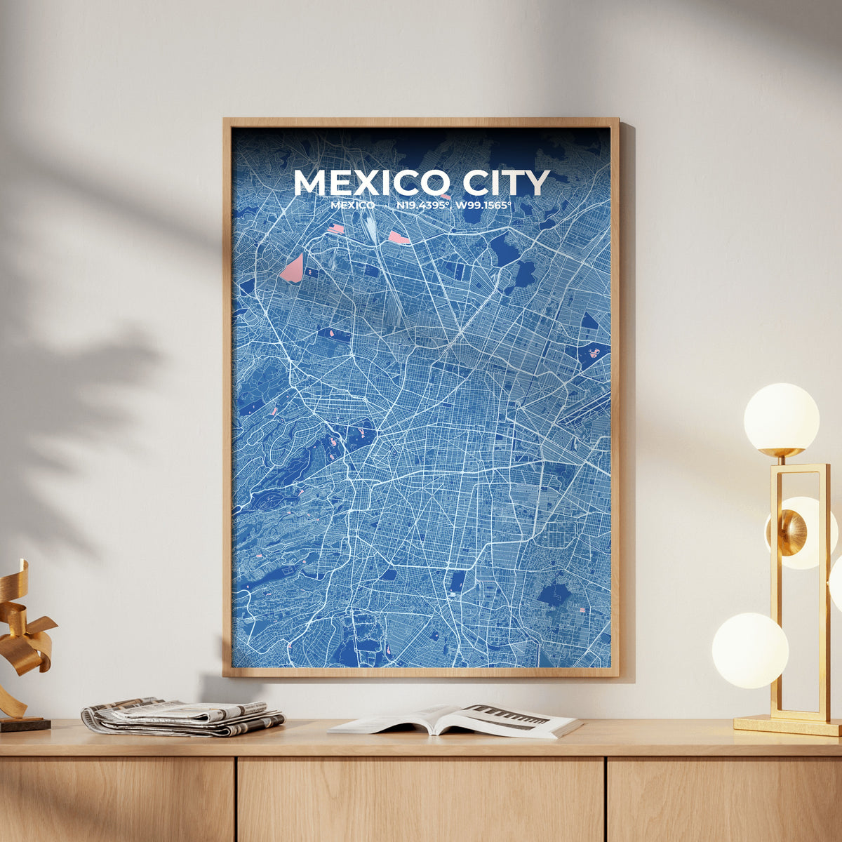Mexico City Candy Map Poster