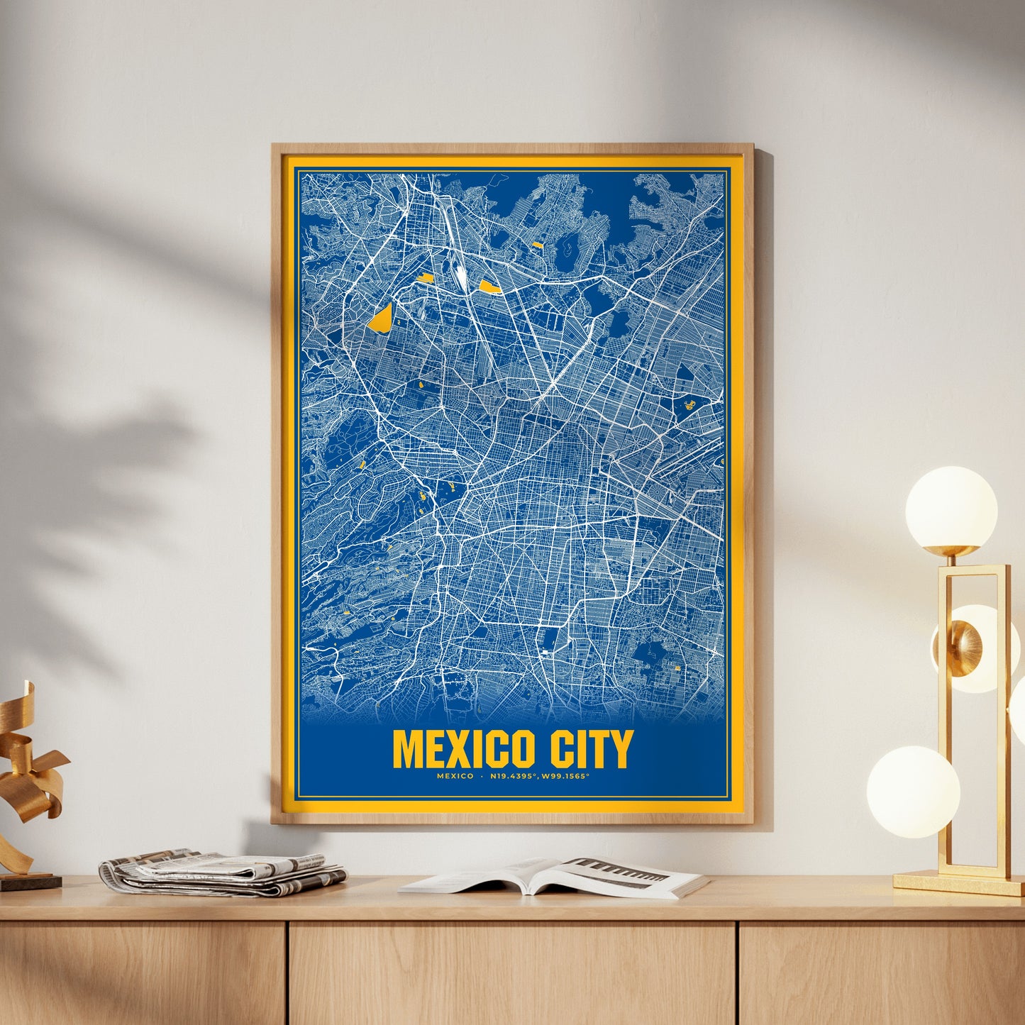 Mexico City Blockbuster Map Poster