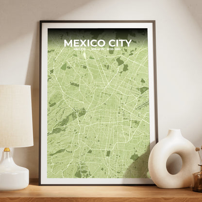 Mexico City Grove Map Poster