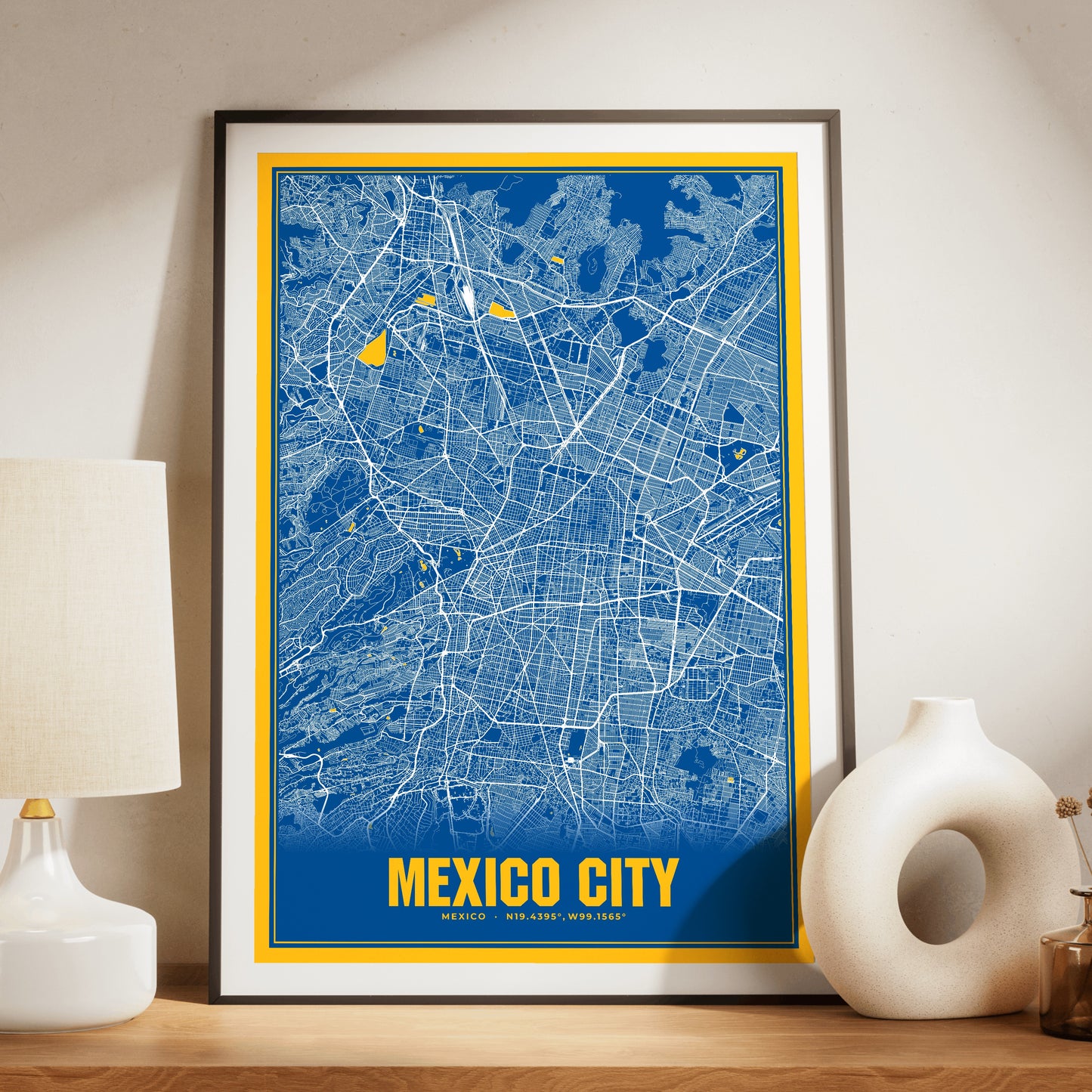 Mexico City Blockbuster Map Poster