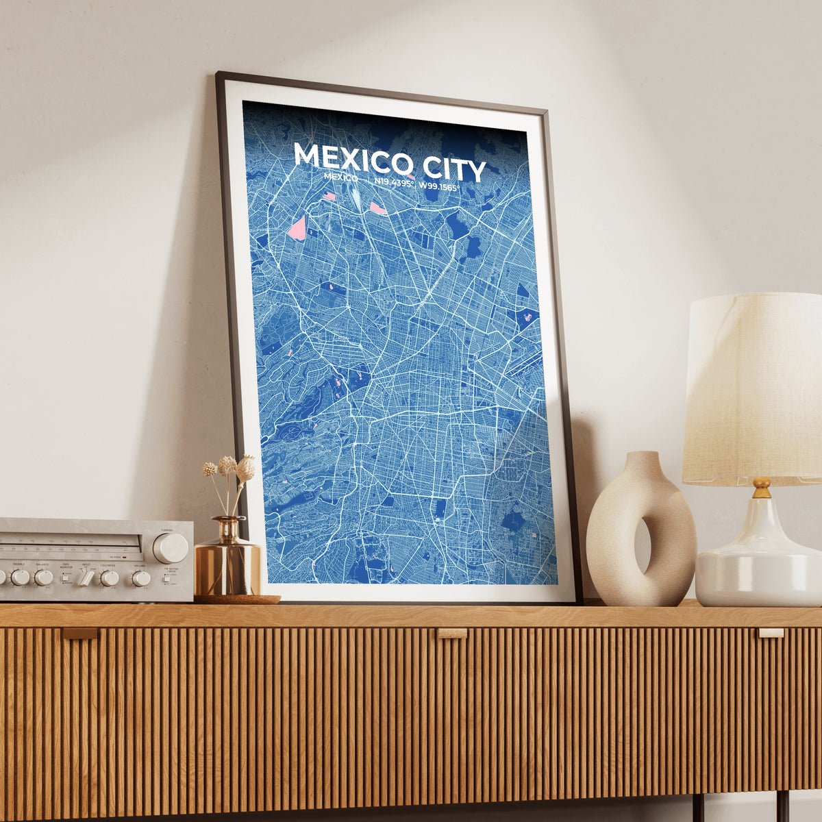 Mexico City Candy Map Poster