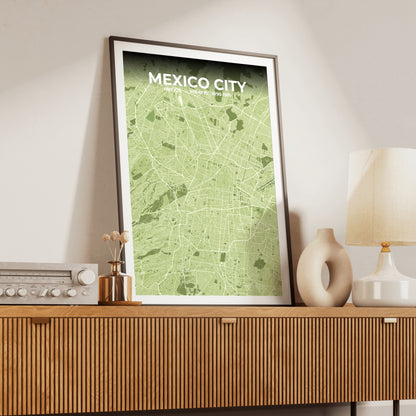 Mexico City Grove Map Poster