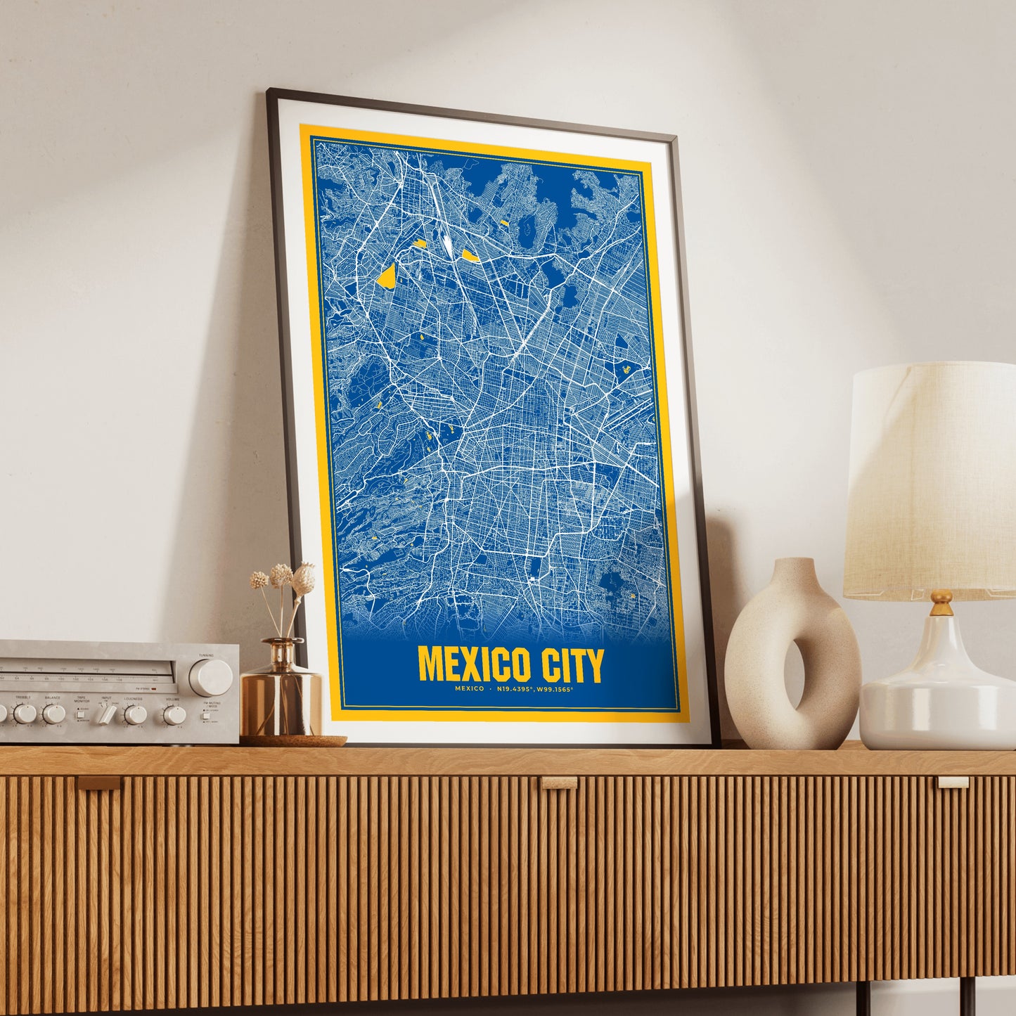 Mexico City Blockbuster Map Poster