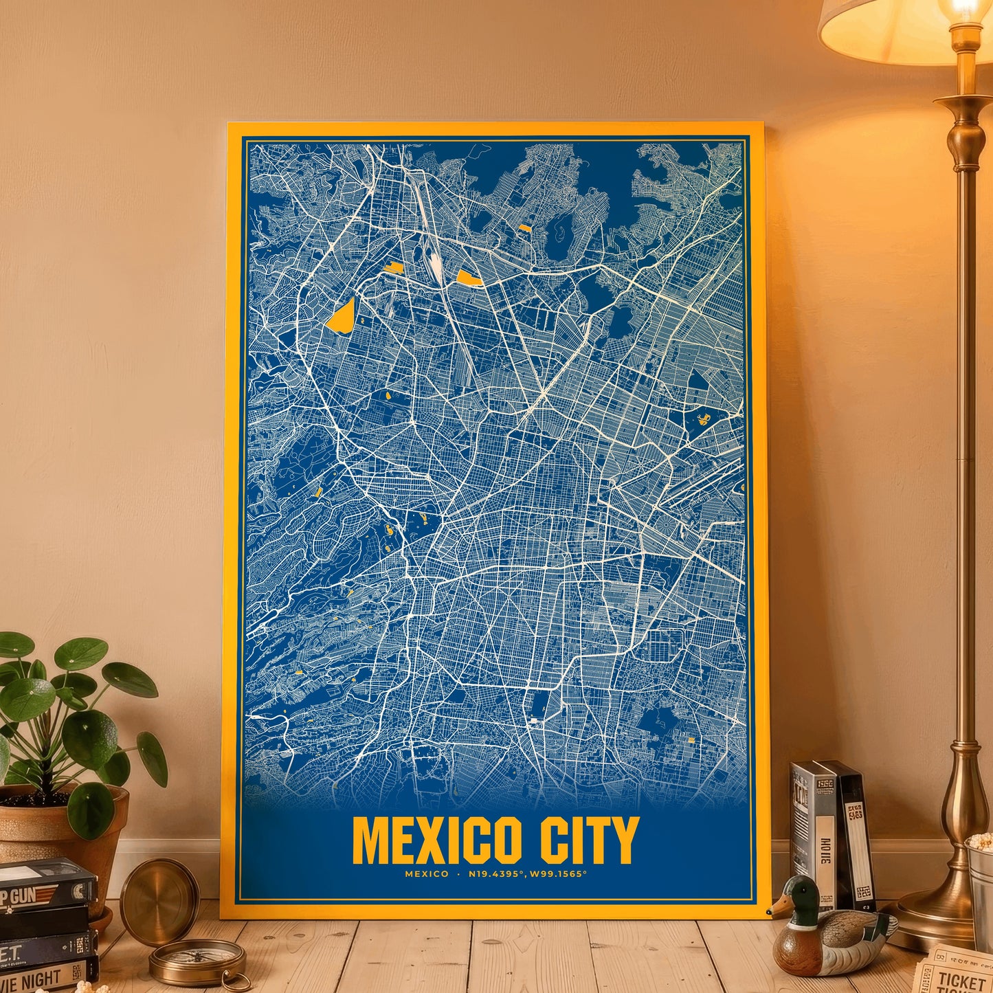 Mexico City Blockbuster Map Poster
