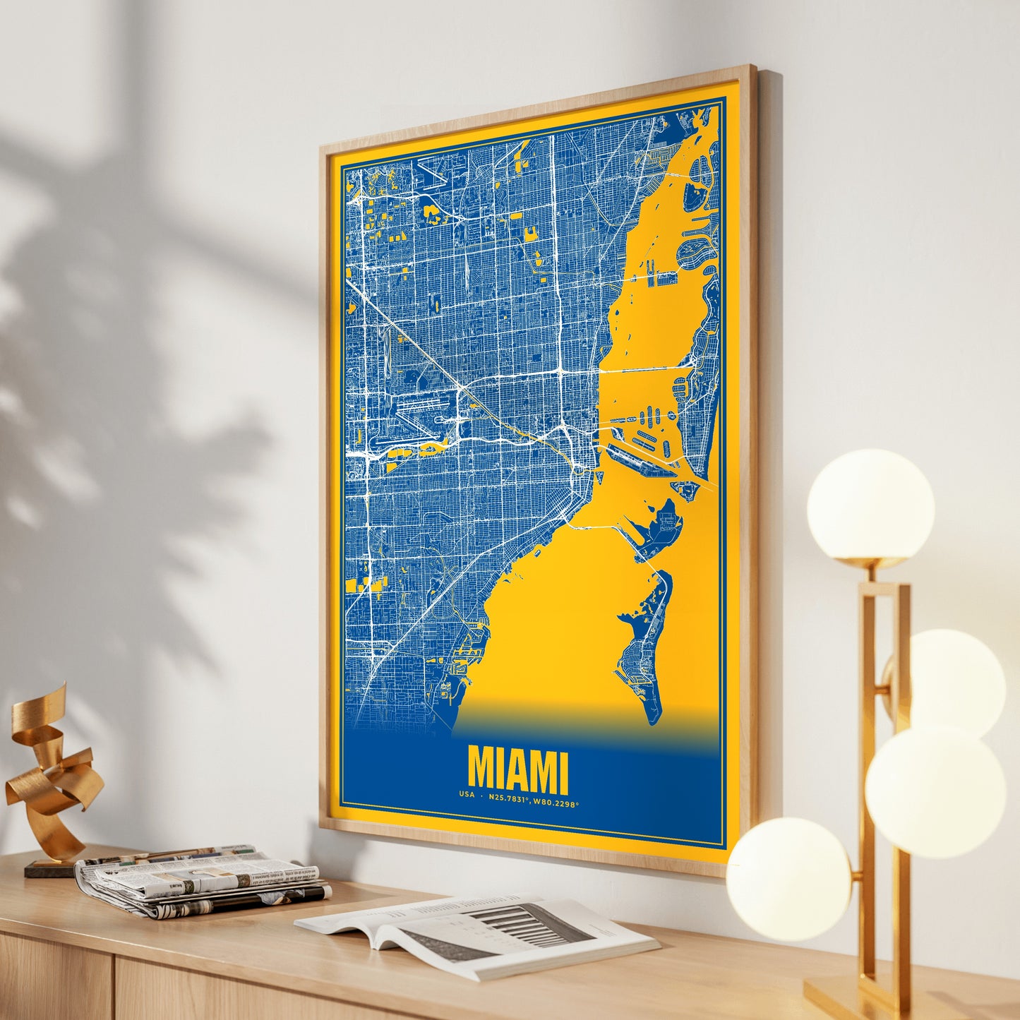 Miami Blockbuster Map Poster