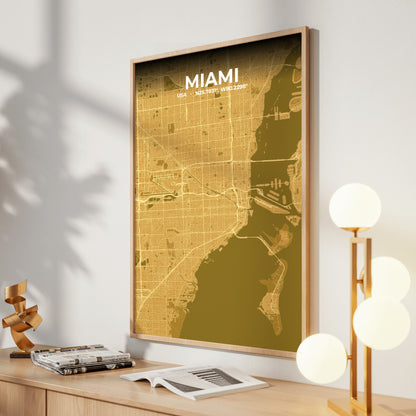 Miami Forge Map Poster