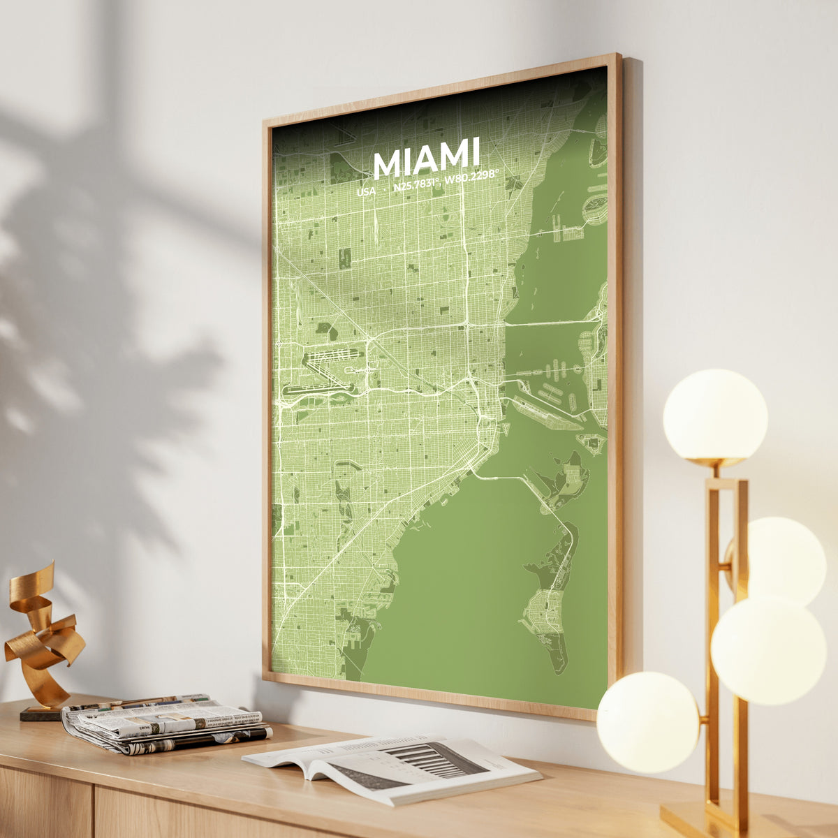 Miami Grove Map Poster