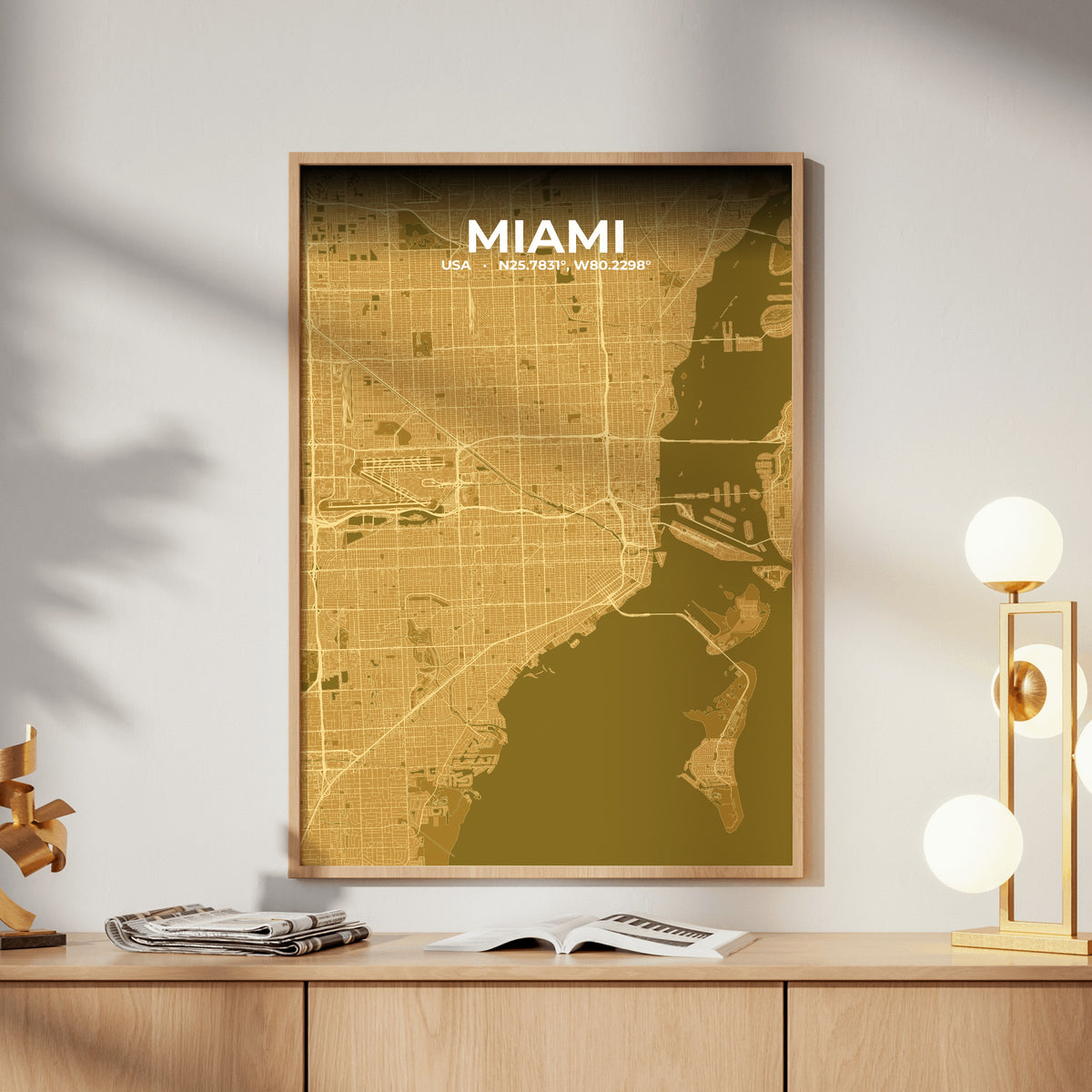 Miami Forge Map Poster