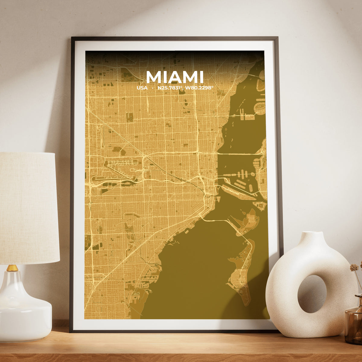 Miami Forge Map Poster