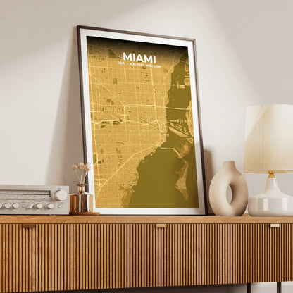 Miami Forge Map Poster