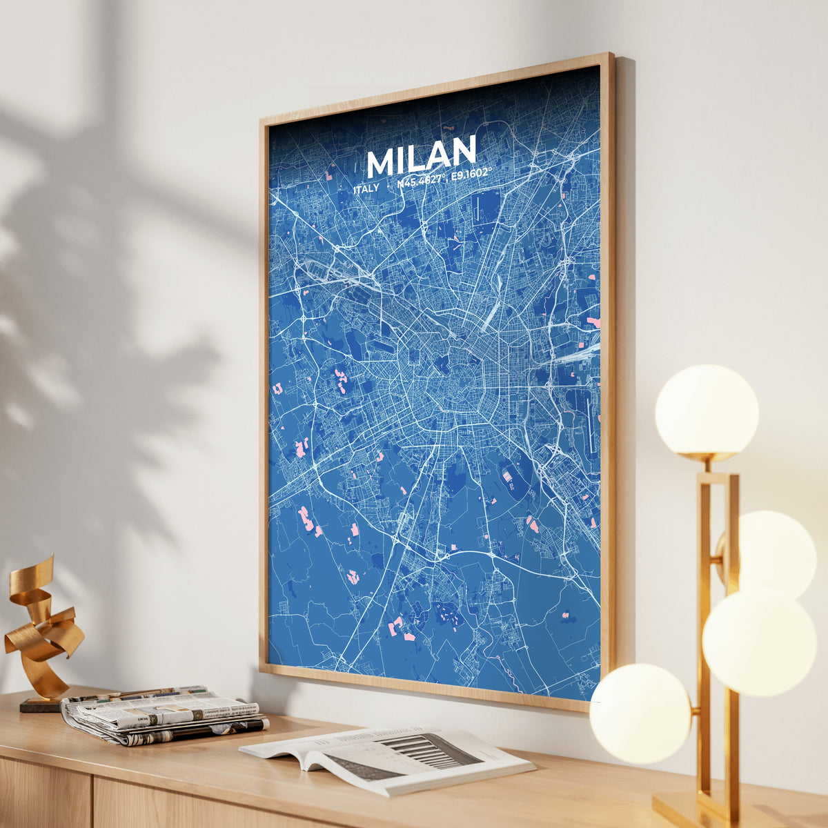 Milan Candy Map Poster
