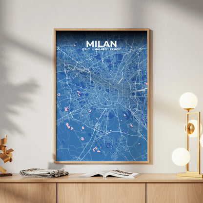 Milan Candy Map Poster