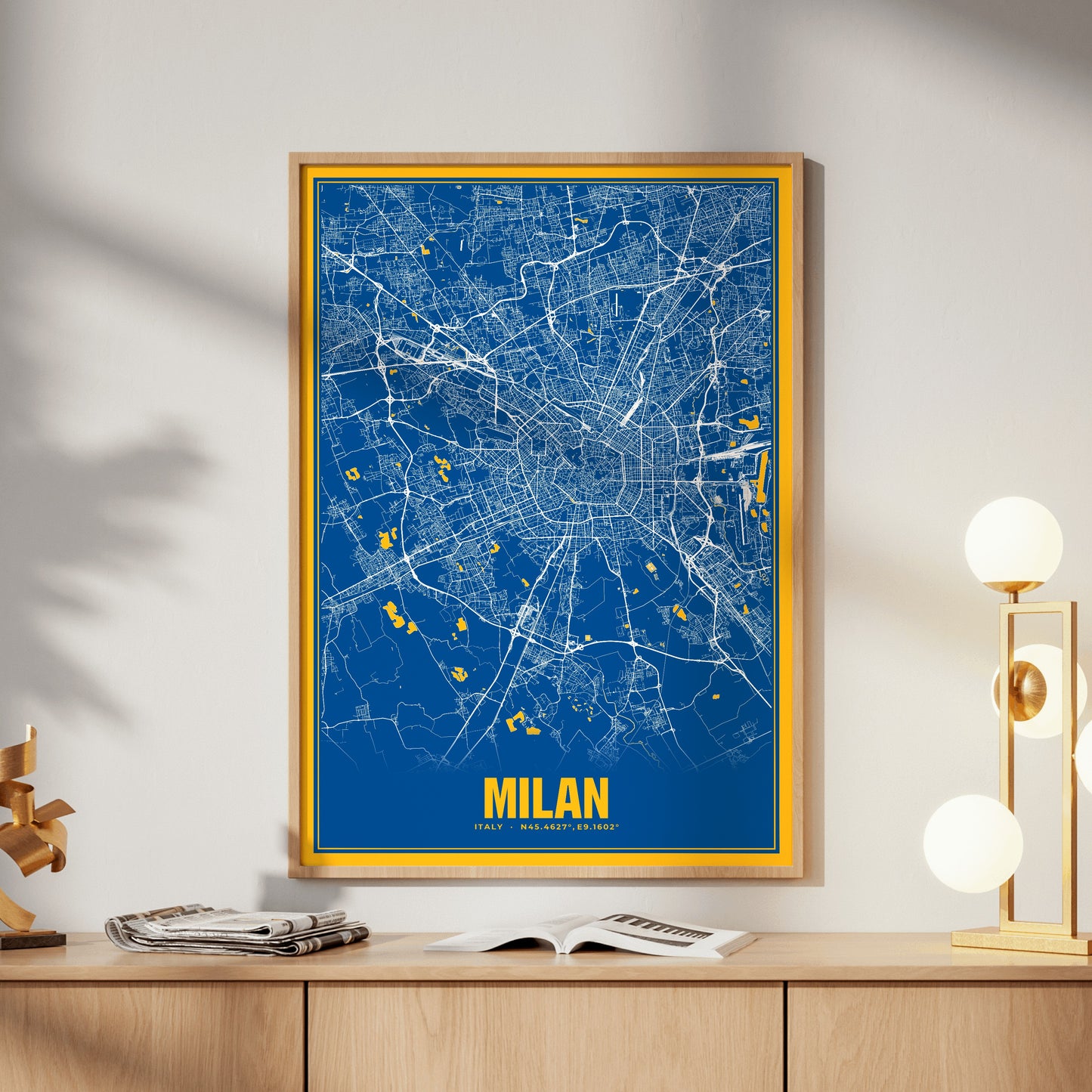 Milan Blockbuster Map Poster
