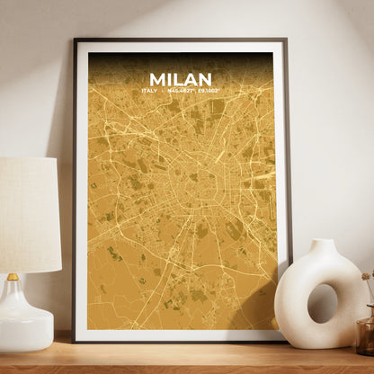 Milan Forge Map Poster