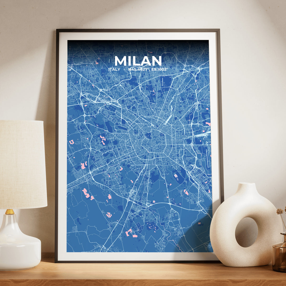 Milan Candy Map Poster