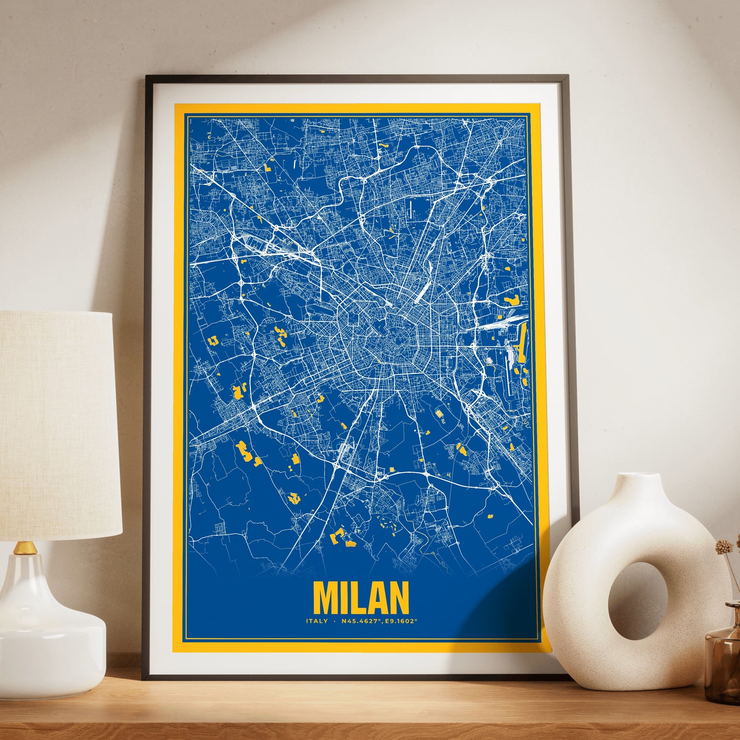 Milan Blockbuster Map Poster