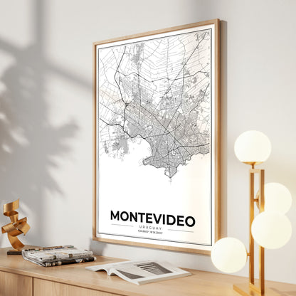 Montevideo Modern Map Poster