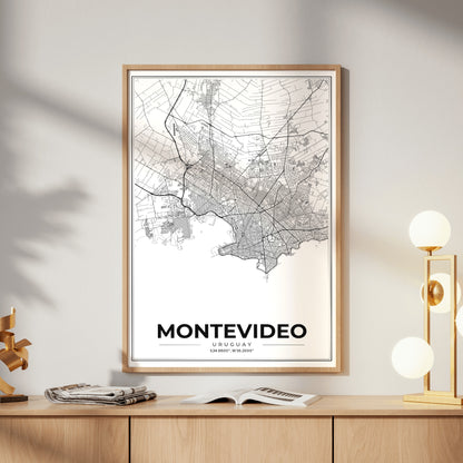 Montevideo Modern Map Poster