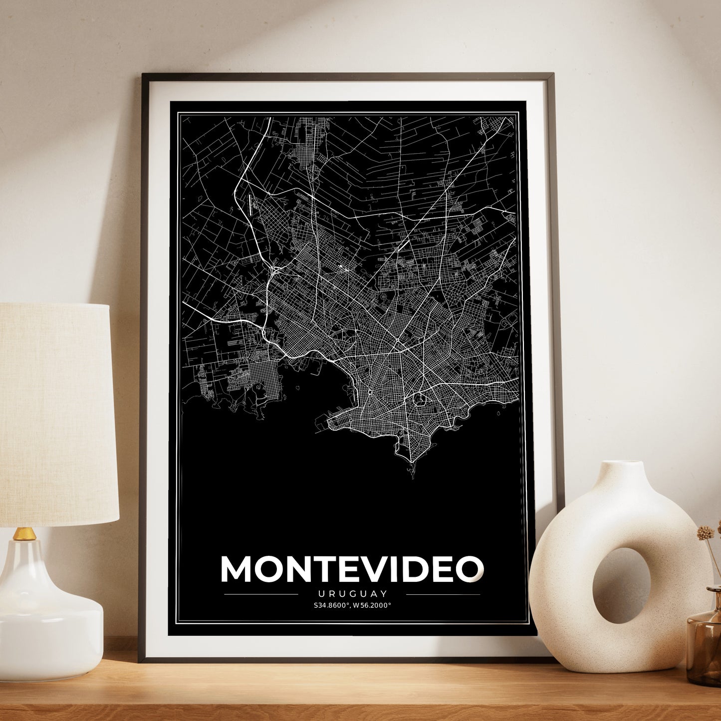 Montevideo Modern Map Poster