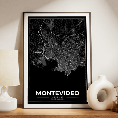 Montevideo Modern Map Poster