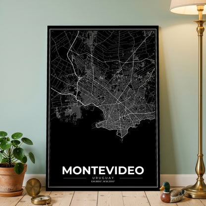 Montevideo Modern Map Poster