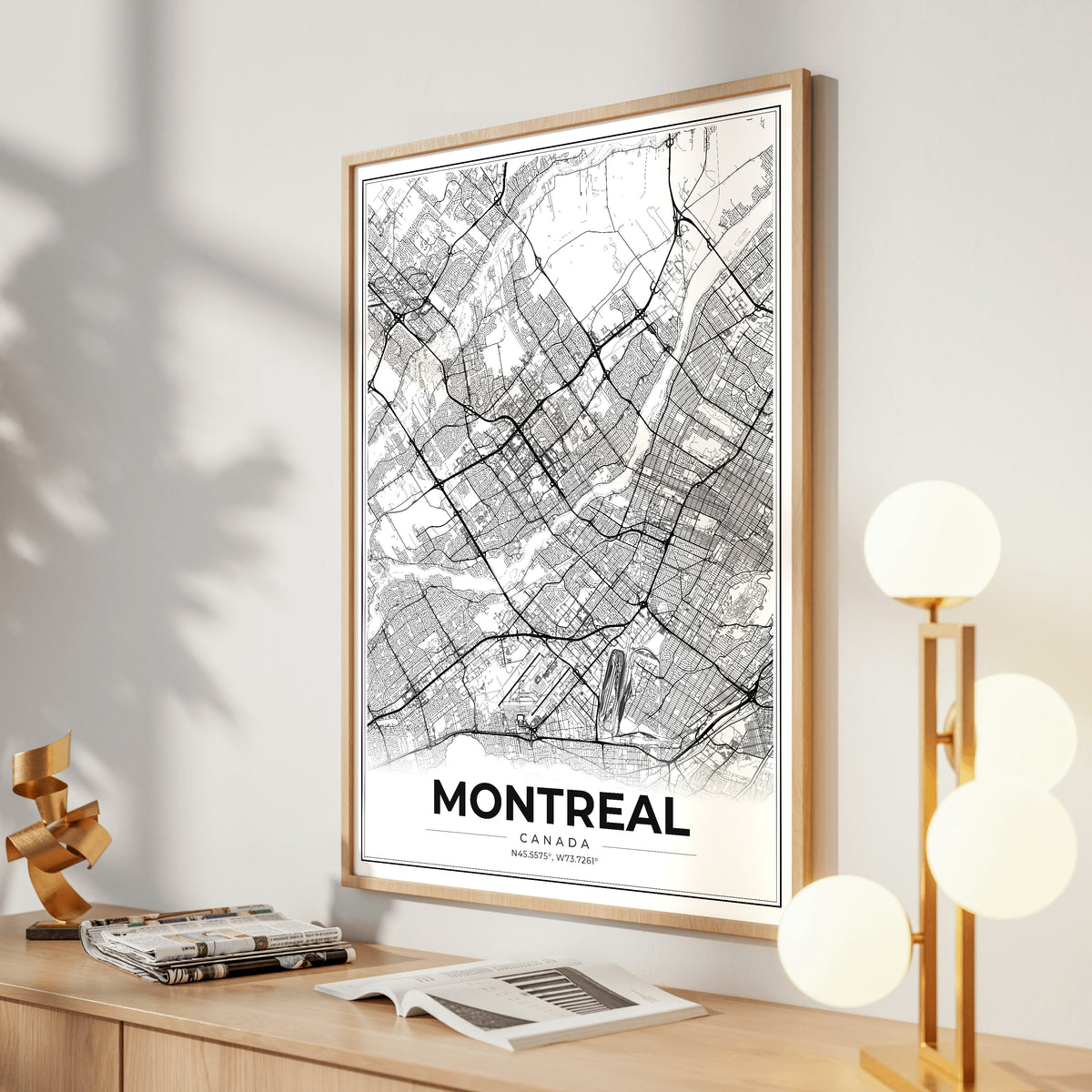 Montreal Modern Map Poster