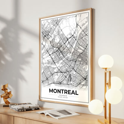 Montreal Modern Map Poster