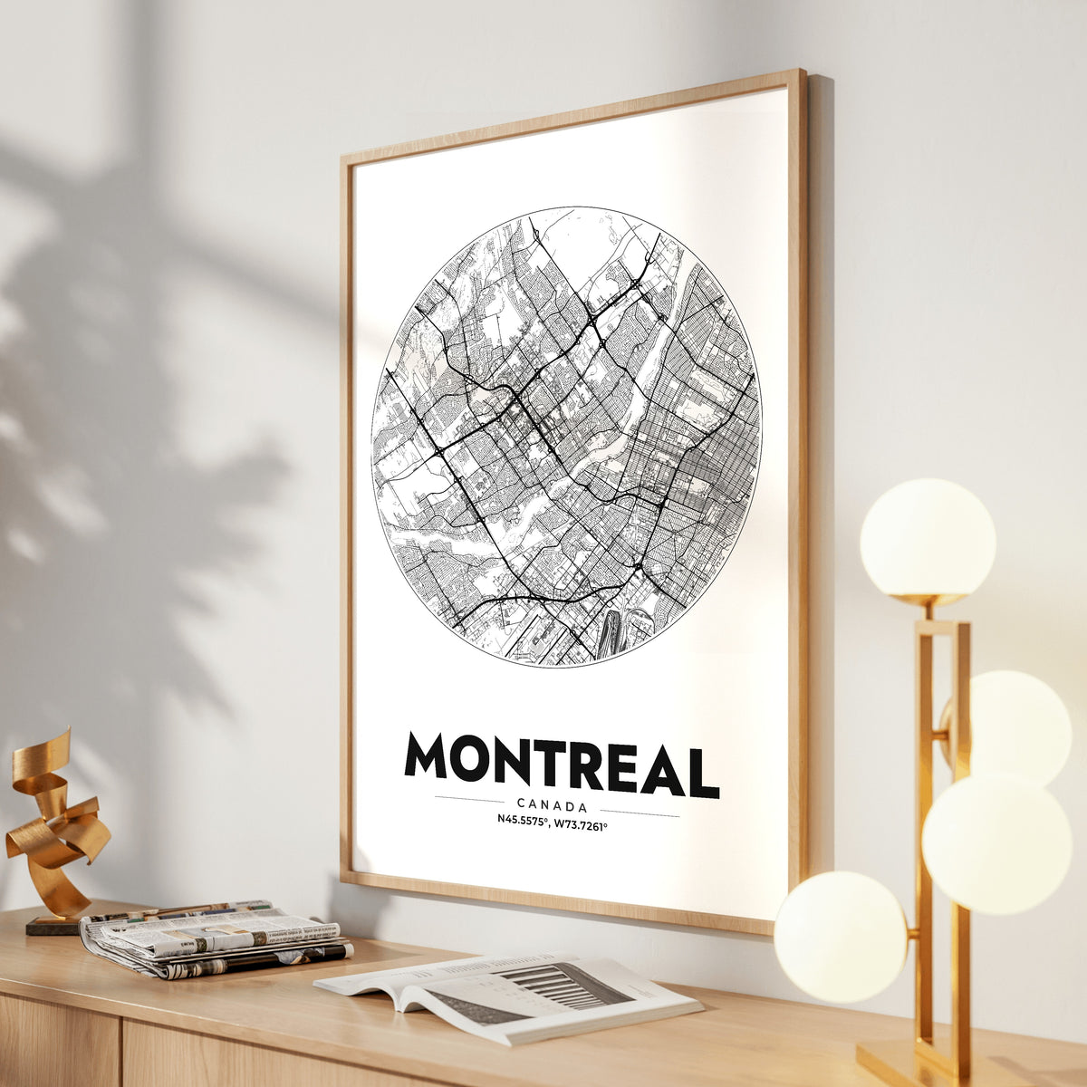 Montreal Spot Map Poster