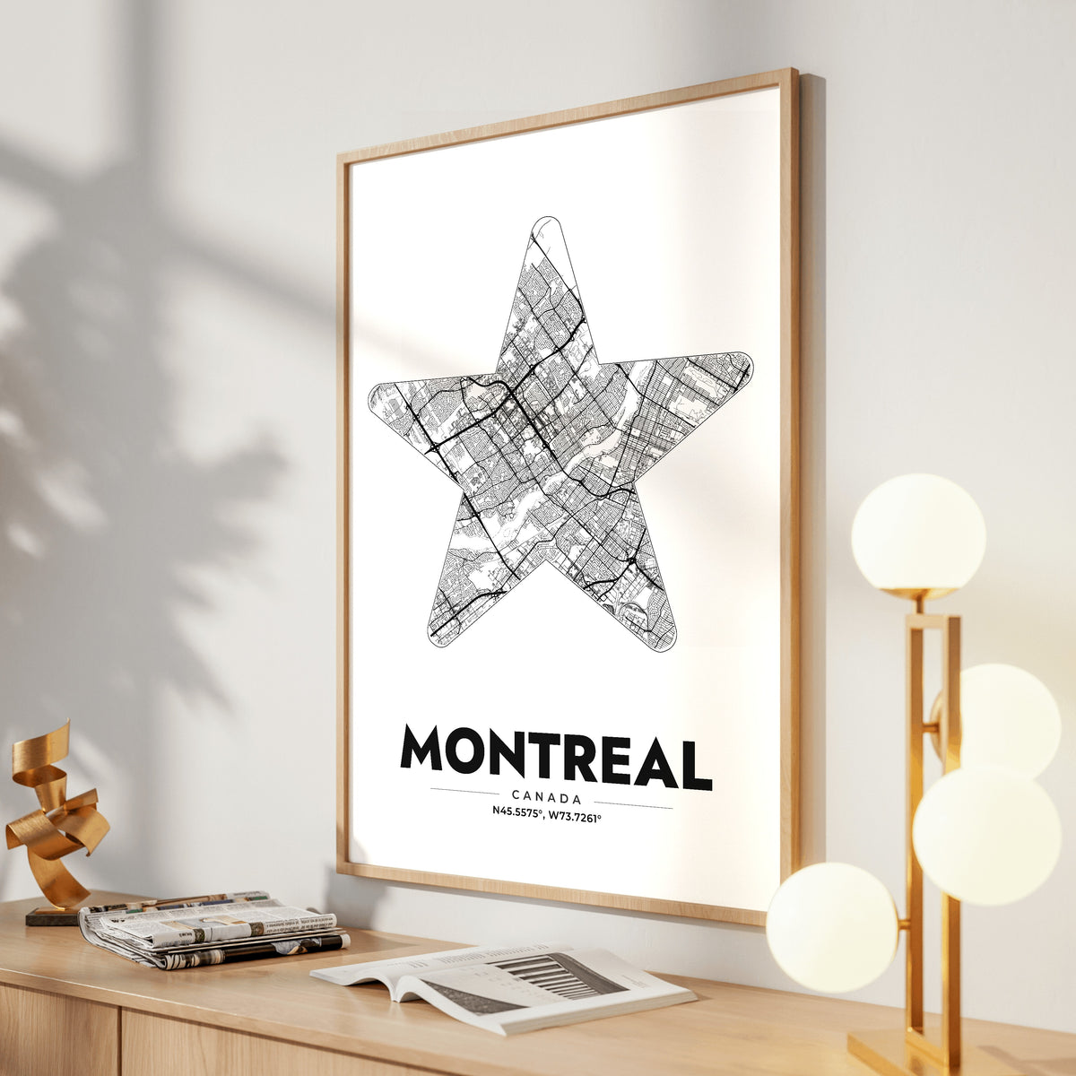 Montreal Star Map Poster