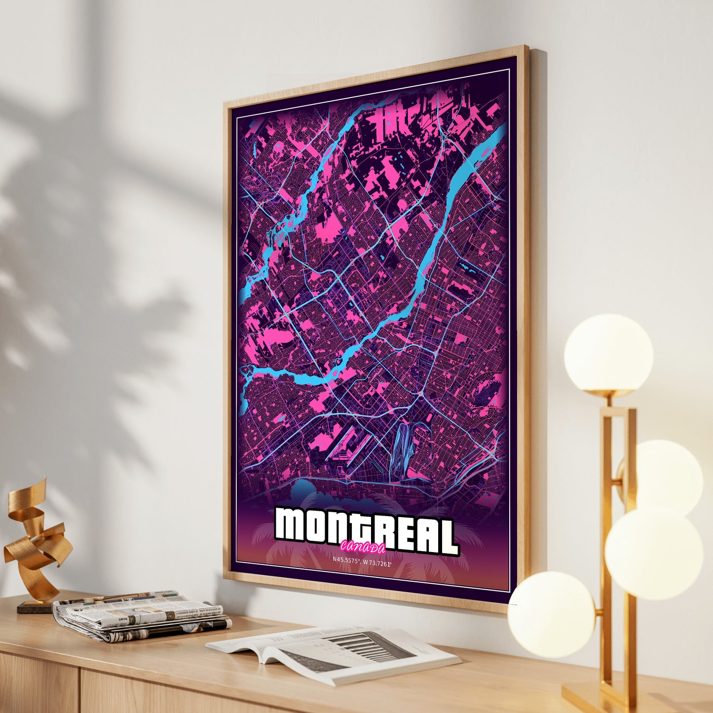 Montreal GTA Map Poster